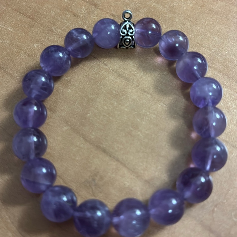 #081 Amethyst 10mm Bracelet NEW ARRIVAL